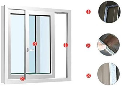 TORRAMI Adhesive Brush Seal Weather Stripping 11/32 inch x 3/16 inch x 90 ft, Dustproof Soundproof Windproof for Windows Bottom and Frame,Sliding Doors Frame,Wardrobe, White