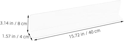 2pcs Clear Bathtub Splash Guard Splash Protector Water Guard for Shower and Tub Corners and Oil Resistant Bathroom Water Barrier for Dry and Clean Spaces