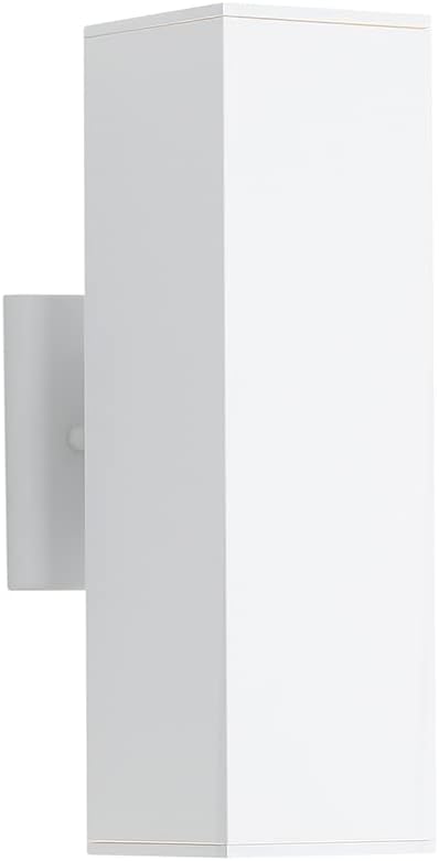 Cerdeco Aluminum Modern Outdoor Wall Light, Exterior Outdoor Wall Sconce Up Down Light Fixtures Matte White [UL/ETL Listed]