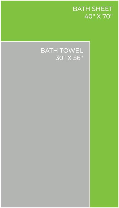 Cariloha Hand Towel | Ocean Mist | 16"x24" | Turkish Cotton & Viscose Material Blend | Extra Smooth, Odor Resistant and Highly Absorbent