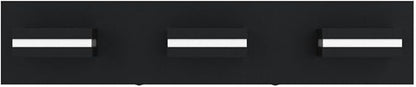 SineRise LED Modern Bathroom Vanity Light Fixtures, Modern Acrylic Bathroom Wall Lighting Fixtures Over Mirror (Cool White 6000K) (3-Light, 24-Inch), Matte Black- Non-dimmable