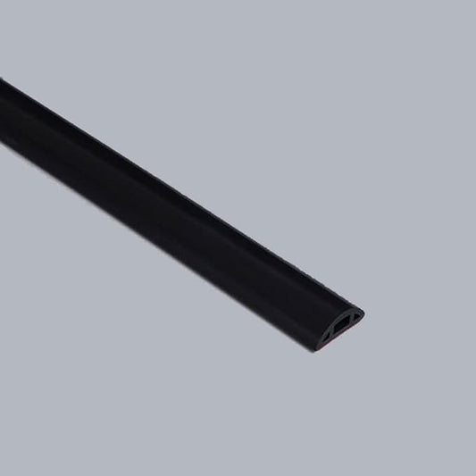 Bathroom Foldable Block water Stopper sealing strip shower threshold dam Self-adhesive silicone shower barrier (39 Inch-BK)