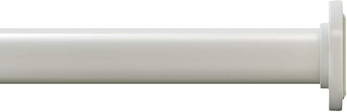 Ivilon Tension Curtain Rod - Spring Tension Rod for Windows or Shower, 54 to 90 Inch. Ivory