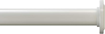 Ivilon Tension Curtain Rod - Spring Tension Rod for Windows or Shower, 24 to 36 Inch. Ivory