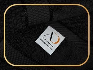 Ample Decor Wash Cloth Set of 5 100% Cotton - Popcorn Textured - Mulaayam Collection - Black 12 X 12 Inch