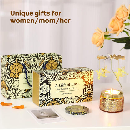 Mothers Day Gifts for Mom from Daughter, Hummingbird Gift for Women Friendship, Rotating Candles for Sister, Unique Birthday Gift for Her, Mothers Day Gifts for Wife Grandma New Mom