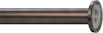 Ivilon Tension Curtain Rod - Spring Tension Rod for Windows or Shower, 54 to 90 Inch. Oil Rubbed Bronze ORB