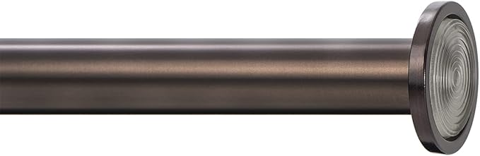 Ivilon Tension Curtain Rod - Spring Tension Rod for Windows or Shower, 36 to 54 Inch. Oil Rubbed Bronze ORB