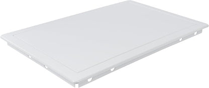 10x16 Inch White Access Panel – ABS Plastic Rectangular Wall & Ceiling Access Door for Plumbing Electrical HVAC – Easy Install Indoor Panel for Drywall, Home Improvement and Maintenance