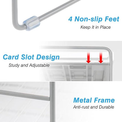 Cirhy Pantry Organizers and Storage,3 Tiers Expandable Foil and Plastic Wrap Organizer, Adjustable Kitchen Cabinet Shelf Organizer, Shelves Storage Rack for Cabinet Countertop (9.8" To 15.6" L)