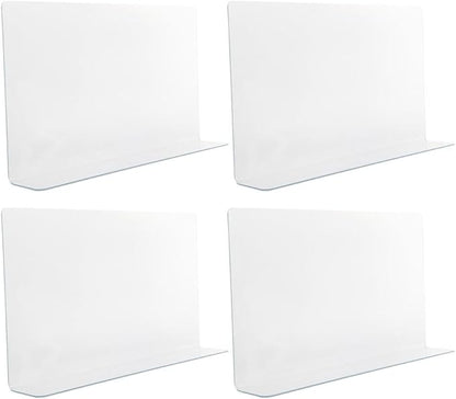Luxshiny Shower Guard Transparent Splashproof Baffle for Bathtub Corner Water Barrier Tub Protector Bathroom Splash Guard 15.75X4.72 Inches