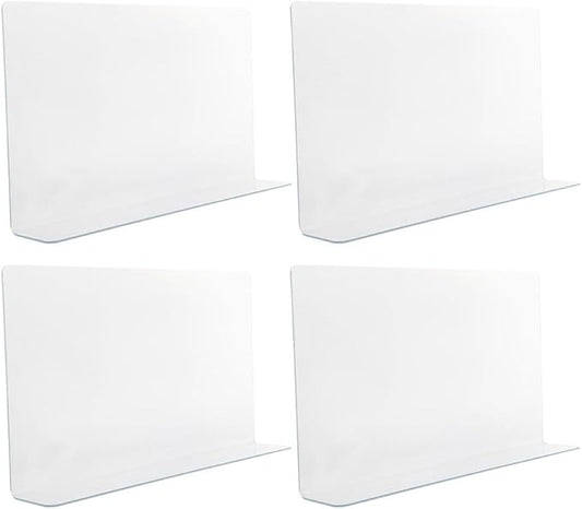Luxshiny Shower Guard Transparent Splashproof Baffle for Bathtub Corner Water Barrier Tub Protector Bathroom Splash Guard 15.75X4.72 Inches
