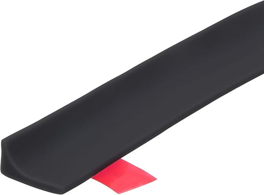 uxcell 78 Inch Collapsible Shower Barrier Stopper Water Splash Guard Blocker 79"Lx0.8"Wx0.5"H for Bathroom Kitchen Wet and Dry Separation, Black