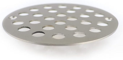 4 Inch Screw-in Round Shower Drain Cover Replacement Floor Drainer with Screws (Brushed Nickel)
