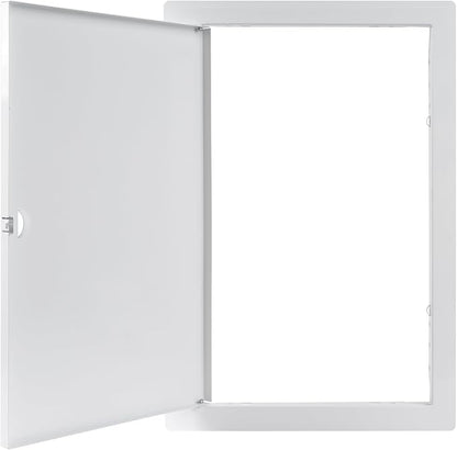 10 x 16 Inch White Square Metal Plumbing Access Panel - Indoor Wall Access Door for HVAC, Wall, Ceiling, and Drywall with Panel - Opening Box Door Cover - Easy to Instal