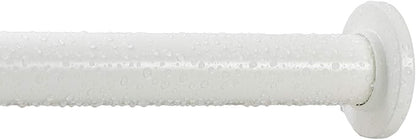 Ivilon Tension Curtain Rod - Spring Tension Rod for Windows or Shower, 36 to 54 Inch. Ivory