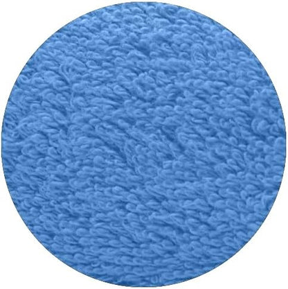 RIVERSIDE 12 Pack Premium 100% Cotton Face Washcloths, 550 GSM, 12 x 12 Inches, Soft, Absorbent Towels for Body & Shower, Bathroom Wash Clothes, Durable Face Towels Set for Spa, Gym, Medium Blue