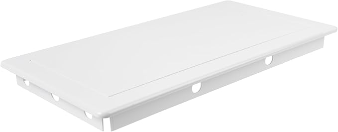 6x12 Inch White Access Panel – ABS Plastic Rectangular Wall & Ceiling Access Door for Plumbing Electrical HVAC – Easy Install Indoor Panel for Drywall, Home Improvement and Maintenance