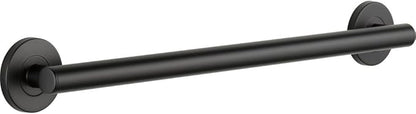 DELTA FAUCET 41824-BL Contemporary Decorative ADA Grab Bar 24 in, Matte Black