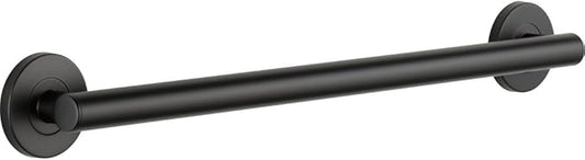 DELTA FAUCET 41824-BL Contemporary Decorative ADA Grab Bar 24 in, Matte Black