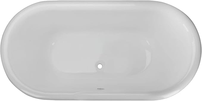 Vintage Tub & Bath Laurent 60 Inch Cast Iron Double Ended Pedestal Tub Package - White/Chrome Fixtures