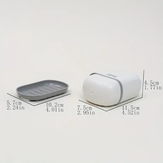 Zulay Kitchen Pack of 2 Portable Plastic Soap Dish Box for Travel Bathroom Soap with Cover for Bathroom(Multicolor)