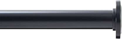 Ivilon Tension Curtain Rod - Spring Tension Rod for Windows or Shower, 24 to 36 Inch. Black