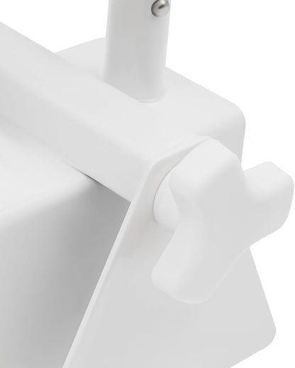 Adjustable Bathtub Handle for Elderly, 300lb Capacity Clamp-On Tub Grab Bar with Non-Slip Grip, Safety Rail Triple Handle for 3.5"–6.7" Tub Walls