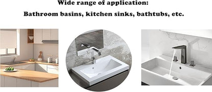 4 Pack Sink Overflow Trim-Ring Stainless Steel Bathroom Kitchen Basin Hole Insert, Honeycomb Round Cap (Silver)