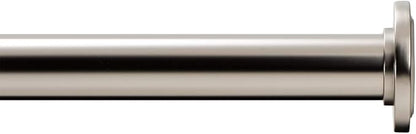 Ivilon Tension Curtain Rod - Spring Tension Rod for Windows or Shower, 24 to 36 Inch. Satin Nickel