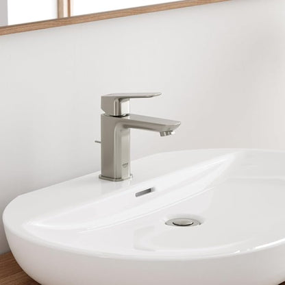 Grohe 101898EN00 Cubeo Single Hole Single Handle S-Size Bathroom Faucet, 1.2 GPM, Brushed Nickel