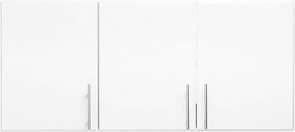 Prepac Elite 54" Wall Cabinet, White Storage Cabinet with 2 Adjustable Shelves, Storage for Pantry, Kitchen and Bathroom 12" D x 54" W x 24" H