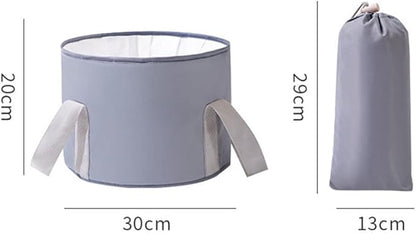 VALINK Collapsible Foot Bath Basin for Soaking Feet, Portable Foot Bath Tub Bag with Handles,travel washbasin for Travel Camping
