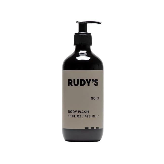 Rudy's No. 3 Body Wash - Natural Ingredients, Sulfate & Paraben Free - Exfoliates, Nourishes, and Maintains pH Balance (1 fl oz)
