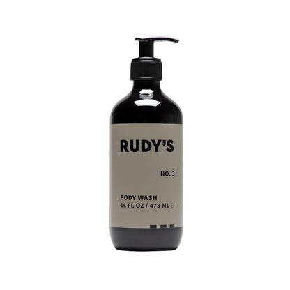 Rudy's No. 3 Body Wash - Natural Ingredients, Sulfate & Paraben Free - Exfoliates, Nourishes, and Maintains pH Balance (1 fl oz)