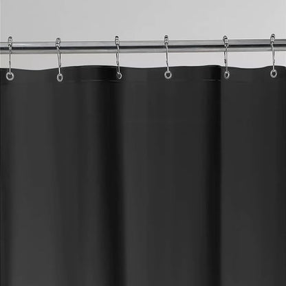Clawfoot Tub Shower Curtain Liner Black 180x70 Inch Liner All Warp Around Extra Wide Vinyl Bath Curtain for Clawfoot Stand Up Tub Bathroom PEVA Waterproof Liner 36 Metal Hooks