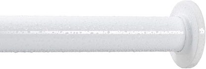 Ivilon Tension Curtain Rod - Spring Tension Rod for Windows or Shower, 36 to 54 Inch. White