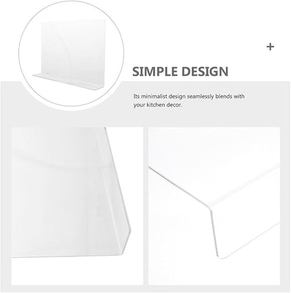 Acrylic Splash Guard for Kitchen Sink, Freestanding Splash Panel Barrier Behind Faucet, Suitable for Bathroom and Bathtub,