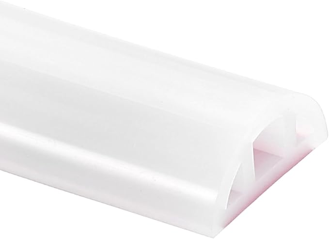 uxcell Shower Water Barrier, 98" Silicone Splash Guard Shower Water Stopper Retention System for Bathtub Sink Washing Machine Dry and Wet Separation, 1.18"W x 0.47"H, Clear