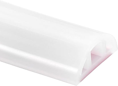 uxcell Shower Water Barrier, 98" Silicone Splash Guard Shower Water Stopper Retention System for Bathtub Sink Washing Machine Dry and Wet Separation, 1.18"W x 0.47"H, Clear
