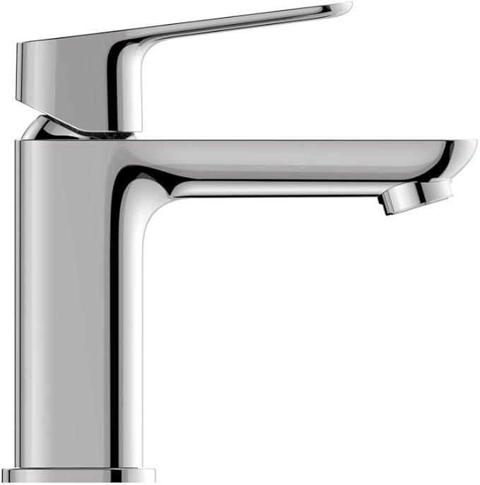 Grohe 1018990000 Cubeo Single Hole Single Handle S-Size Bathroom Faucet, Less Drain, 1.2 GPM, Starlight Chrome