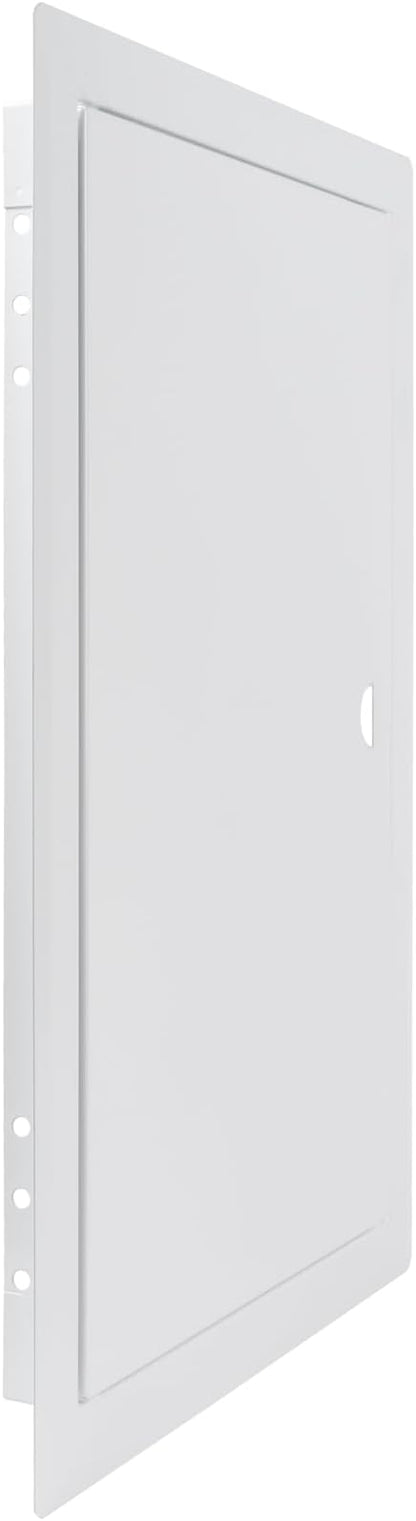 10 x 16 Inch White Square Metal Plumbing Access Panel - Indoor Wall Access Door for HVAC, Wall, Ceiling, and Drywall with Panel - Opening Box Door Cover - Easy to Instal
