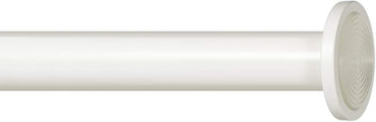 Ivilon Tension Curtain Rod - Spring Tension Rod for Windows or Shower, 36 to 54 Inch. Ivory