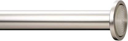 Ivilon Tension Curtain Rod - Spring Tension Rod for Windows or Shower, 54 to 90 Inch. Satin Nickel