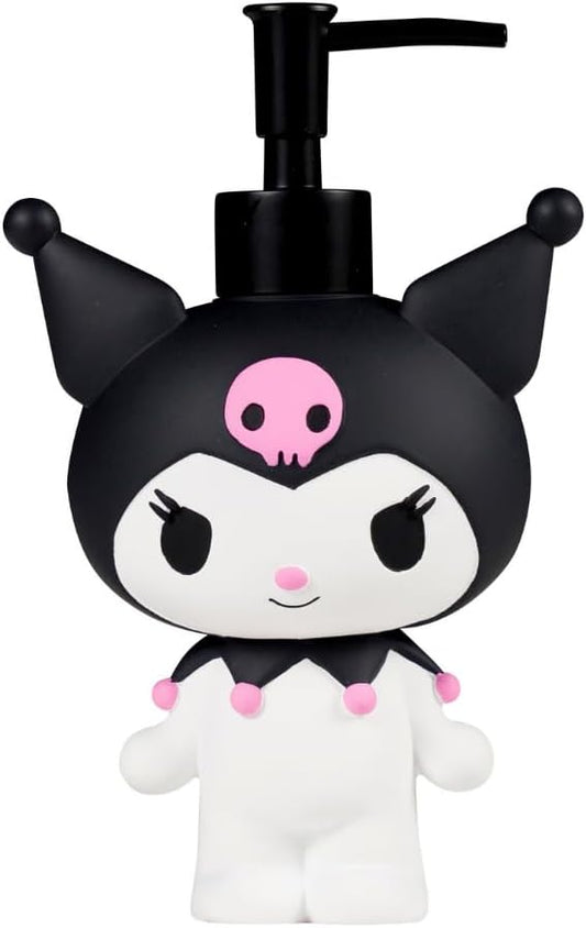 Sanrio Kuromi Soap/Lotion/Hand Sanitizer Resin Pump Dispenser, 13 Ounces, (Officially Licensed Product) by Franco Collectibles