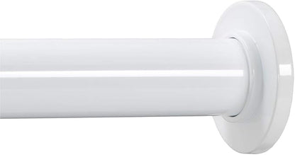 Ivilon Tension Curtain Rod - Spring Tension Rod for Windows or Shower, 24 to 36 Inch. White