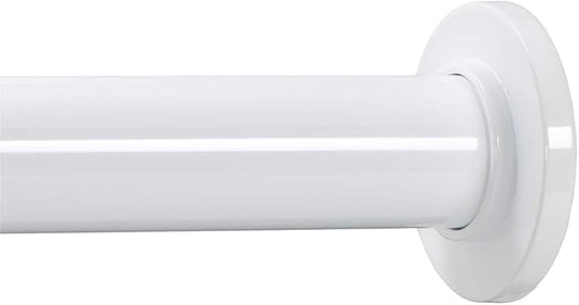 Ivilon Tension Curtain Rod - Spring Tension Rod for Windows or Shower, 24 to 36 Inch. White