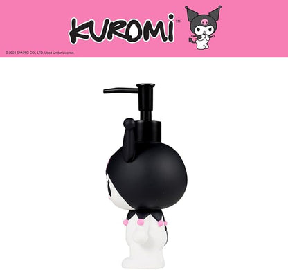 Sanrio Kuromi Soap/Lotion/Hand Sanitizer Resin Pump Dispenser, 13 Ounces, (Officially Licensed Product) by Franco Collectibles