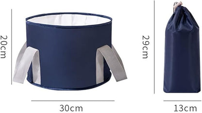 VALINK Collapsible Foot Bath Basin for Soaking Feet, Portable Foot Bath Tub Bag with Handles,travel washbasin for Travel Camping
