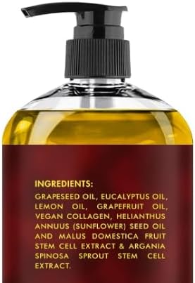 Majestic Pure Firming Body Massage Oil with Collagen – Helps Smooth The Appearance of Cellulite & Improve Skin Texture – Refreshing Aromatherapy Body Oil for Legs & Full Body – 8 Fl Oz Pack of 2